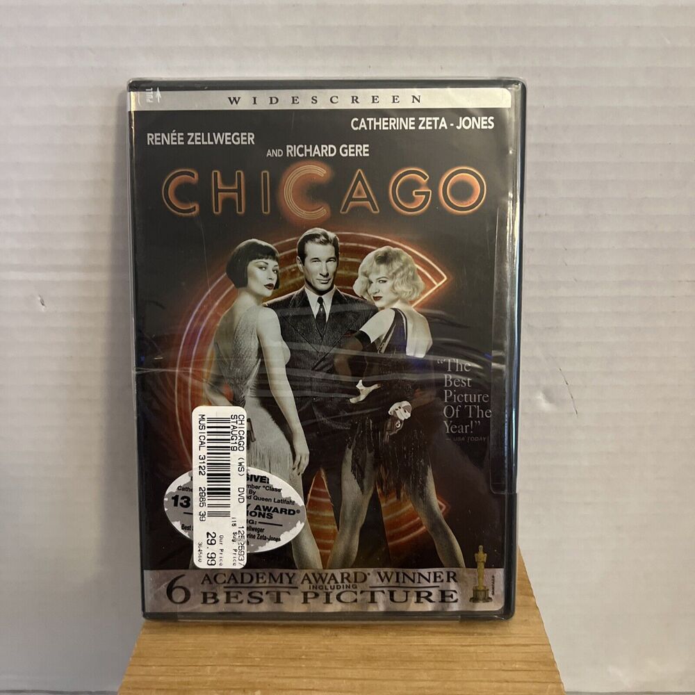 Chicago Movie Widescreen/Full Screen DVD, Brand & Sealed, Gere, Zellweger, Jones